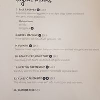 Menu at La Sen Vietnamese in Randwick