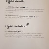 Menu at La Sen Vietnamese in Randwick