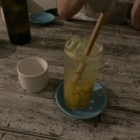 Homemade passionfruit soda at Sacred Lotus Cafe in Phnom Penh