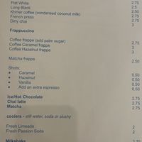 Menu, 5 of 6  at Sacred Lotus Cafe in Phnom Penh