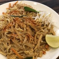 Khmer pad that like noodles  at Sacred Lotus Cafe in Phnom Penh