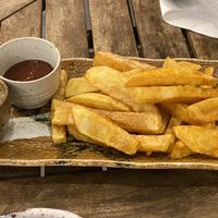 Fries a bit meh  at Sacred Lotus Cafe in Phnom Penh