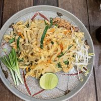 ”Pad thai"  at Sacred Lotus Cafe in Phnom Penh
