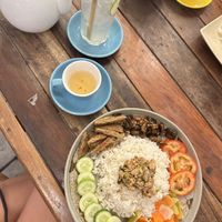 vegan pork 8/10 (a little dry)  at Sacred Lotus Cafe in Phnom Penh