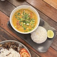 tom yum 7/10 (nothing special but yummy & nice to have it vegan)  at Sacred Lotus Cafe in Phnom Penh