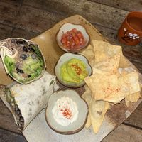 Burrito meal deal  at Sacred Lotus Cafe in Phnom Penh