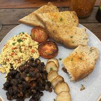 English breakfast   at Sacred Lotus Cafe in Phnom Penh