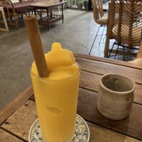 Mango lassi  at Sacred Lotus Cafe in Phnom Penh