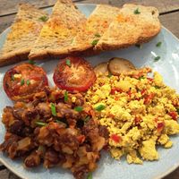 Full English at Sacred Lotus Cafe in Phnom Penh