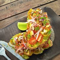 Avo on toast at Sacred Lotus Cafe in Phnom Penh