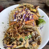 Mushroom stuffing was super tasty  at Hamabe in Monterrey