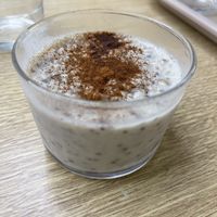Oats pudding with chia   at La Olla Vegetal in Zaragoza
