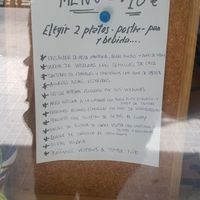 Menú (15-04-17) at La Olla Vegetal in Zaragoza