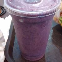 Banana-blueberry smoothie at NuVegan in Washington