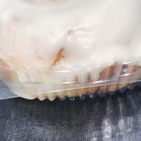 Vegan cinnamon roll  at NuVegan in Washington