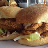 Fried Chick'n Sanwich at Woodlands Vegan Bistro at NuVegan in Washington