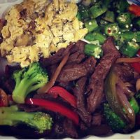 Beef N Broccoli / Mac N Cheese / Okra  at NuVegan in Washington