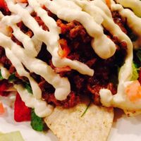 Soy crumble beef taco salad at NuVegan in Washington