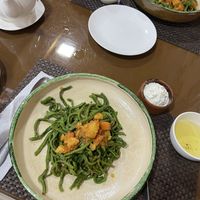 Vegetarian Shivit Oshi ( I think there is egg in the noodles)  at Terrassa in Khiva