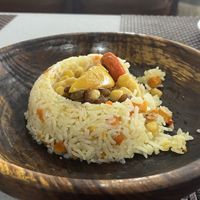 vegan plov  at Terrassa in Khiva