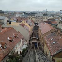cable car, go-to place in central Zabreb at Barabrith in Donji Budacki