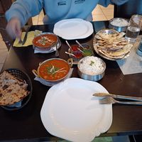 Heads up. Non vegan items are on the table as well. ( chicken Tikka masala, Naan, Mint Yoghurt sauce etc. ) at Royal Aroma  in Kaiserslautern