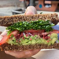 Avocado sandwich  at The Trails Cafe in Los Angeles