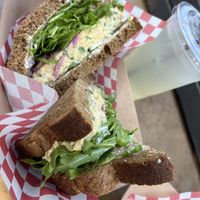 Chickpea salad sandwich   at The Trails Cafe in Los Angeles