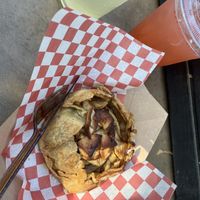 Apple galette and lemonade   at The Trails Cafe in Los Angeles