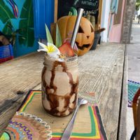 Tasty chocolate smoothie at Tropical Kitchen Cabo in Cabo San Lucas