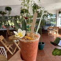 Oriol smoothie (all are named after birds)  at Tropical Kitchen Cabo in Cabo San Lucas