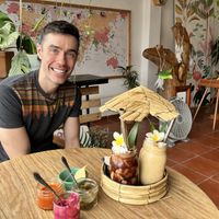 Eye-catching presentation of food and drink  at Tropical Kitchen Cabo in Cabo San Lucas