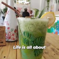 Aqua Fresca - Cucumber and Pineapple  at Tropical Kitchen Cabo in Cabo San Lucas