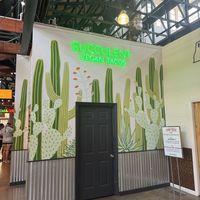Vegan vendor inside   at Nashville Farmer's Market in Nashville