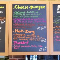 Menu at La Bouche'rit in Grenoble