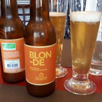 Nice local beer at La Bouche'rit in Grenoble