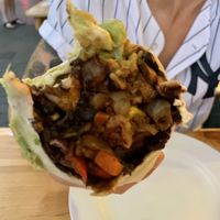 Mega burrito. It was sooo good that we didn’t even had the time to take the picture before our first bite!  at Dolores in Berlin