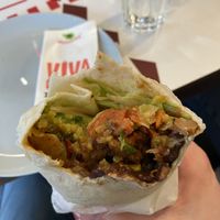 Vegan Lover burrito (with chipotle mayo swapped for mild tomato salsa)  at Dolores in Berlin