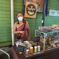 Prepared vegan baked goods and raw treats. at Farmers' Market in Puerto Viejo De Talamanca