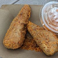Spicy vegan wings at Corner 11 Bowl and Wrap in Cleveland