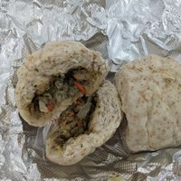 Vegan steamed buns at Corner 11 Bowl and Wrap in Cleveland