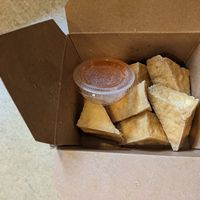 Fried tofu (with sweet and sour sauce) at Corner 11 Bowl and Wrap in Cleveland