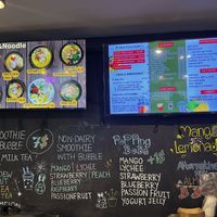 The menu with “vegan” clearly marked.  at Corner 11 Bowl and Wrap in Cleveland