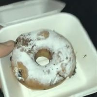 Chocolate vegan donut at Chök in Barcelona
