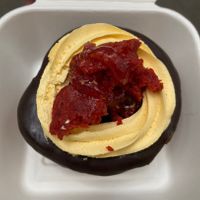 Mango Rasberry Vegan Kronut  at Chök in Barcelona