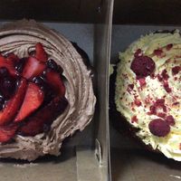 Nutella and strawberry and mango and raspberry  at Chök in Barcelona