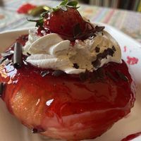 Vegan strawberry bungnut  at Chök in Barcelona