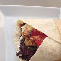 Club Tofu / Coconut Bacon Tortilla at Umami in Crete