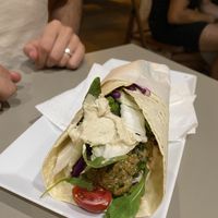Quinoa ‘burger’ actually a wrap at Umami in Crete