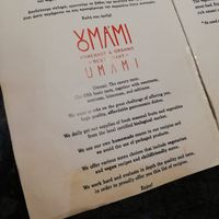 Some words before dinner at Umami in Crete